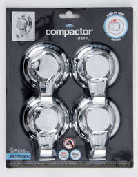 Set 4 ganci grandi da Muro / da Parete