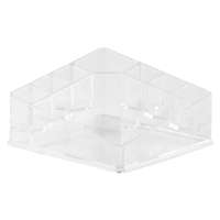 Portatrucchi Organizer quadrato per trucchi trasparente