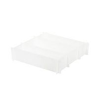 Set 6 Pezzi Separatore Modulare Per Cassetti - 44 X 10 Cm - Bianco