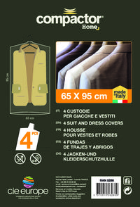 SET 4 Copriabiti Corti Polietilene  - 62 X H.95 CM - Compactor