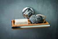 Portasapone in bambù a ventosa