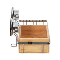 Spa - Portasapone e mensola in bambù a ventosa