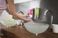 Uno - Dispenser sapone da muro bianco