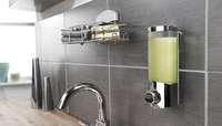 Uno - Dispenser sapone da muro cromato