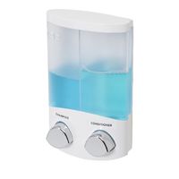Duo - Dispenser sapone da muro bianco