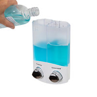 Duo - Dispenser sapone da muro bianco