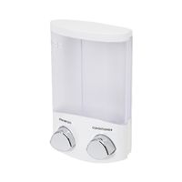 Duo - Dispenser sapone da muro bianco