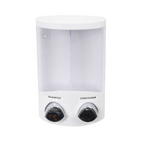 Duo - Dispenser sapone da muro bianco