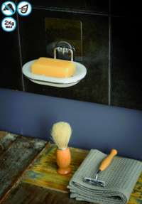 Porta sapone plastica adesivo da muro