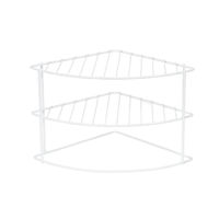 Mensola Con Angoli Arrotondati In Filo Metallico Bianco