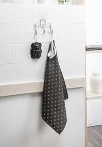 Gancio triplo adesivo da muro