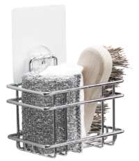 Cestello Porta Spugne Adesivo da Muro Riposizionabile