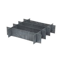 Set 6 pezzi separatore modulare per cassetti - Grigio