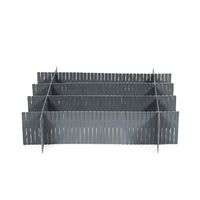 Set 6 pezzi separatore modulare per cassetti - Grigio