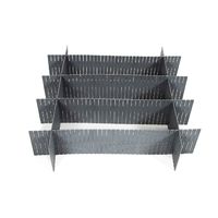 Set 6 pezzi separatore modulare per cassetti - Grigio