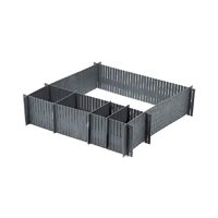 Set 6 pezzi separatore modulare per cassetti - Grigio