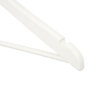 Gruccia in legno bianco con barra