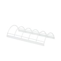 Supporto per coperchi pentole in filo metallico bianco