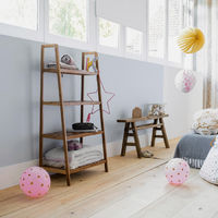 Riga - Stender con mensole in bambu'