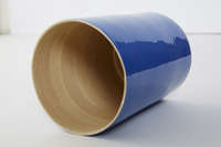 Danang - Bicchiere grande bambù laccato blu