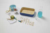 Danang - Vassoio bambù laccato blu