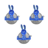 set 3 Funny hooks coniglio blu