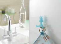 Set 3 Funny hooks giraffa turchese