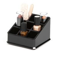 Portatrucchi Mini Organizer Quadrato 9 Scomparti - Nero