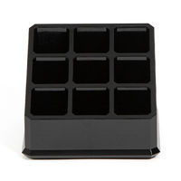 Portatrucchi Mini Organizer Quadrato 9 Scomparti - Nero