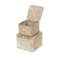 Set di 2 cesti beige "Trésors"