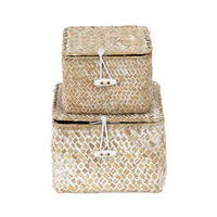 Set di 2 cesti beige "Trésors"