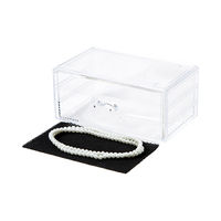 Organizzatore trasparente per trucchi con cassetto