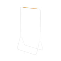 Elias – Stender in metallo laccato bianco.