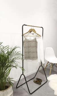 Elias - Stender in metallo laccato nero