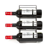 Portabottiglie in bronzo opaco 6 scomparti "Hexa"