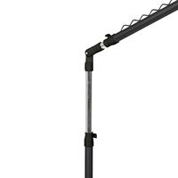 Appendiabiti inclinato con altezza regolabile nero e argento