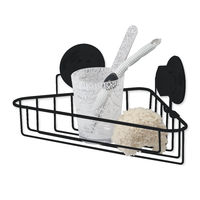 Mensola angolare con ventose "Bestlock Black"