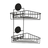 Doppio ripiano angolare "Bestlock Black"