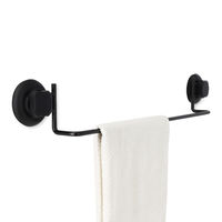 Portasciugamani con ventose "Bestlock Black"