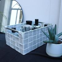 "Toronto" cesto con maniglie bianco taglia S